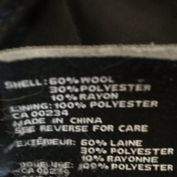 LONDON FOG women's dark grey wool pea coat M - Picture 6 of 7